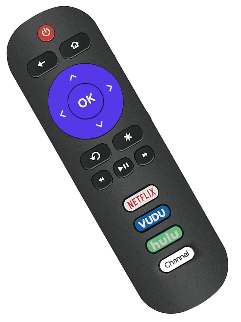 UBay Remote Control Compatible with All TCL Roku Smart TV 50S421 55S421 55S425 70S42 32S321 55S421 43S421 65S421 32D2900 32S301 55D2900U 55S401 65D2930U 65S401 65S4 with Netflix VUDU HULU - Image 2